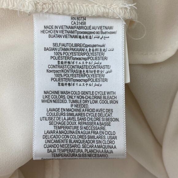 BCBGeneration Ivory Blouson 3/4 Sleeve Blouse Top - Picture 10 of 10